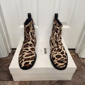 Moschino Animal Print Ankle Boots
